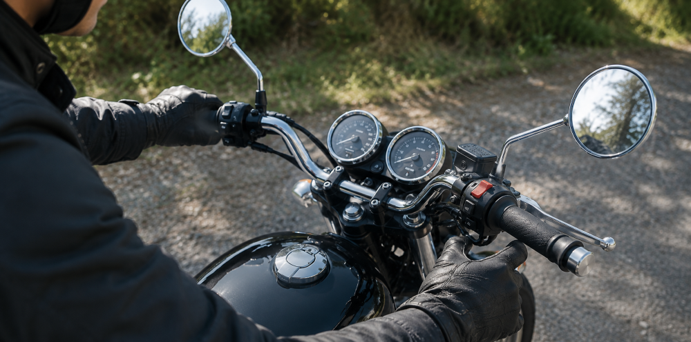 SR400】ハンドルバーエンドウエイトの取り付け方法｜Daytona超ヘビー 