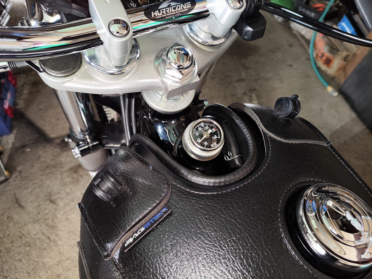 ヤマハ SR400 RR社 ディップスティック油温計 文字盤ホワイト ドイツ製